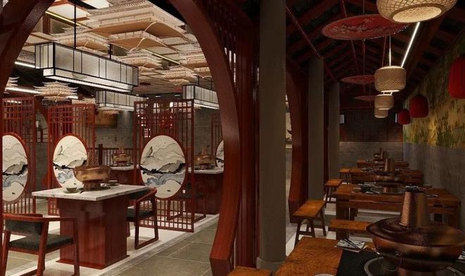 格转型：这个配色让顾客食欲暴增pg电子中国网站火锅店设计风(图3)