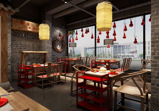 格转型：这个配色让顾客食欲暴增pg电子中国网站火锅店设计风(图2)